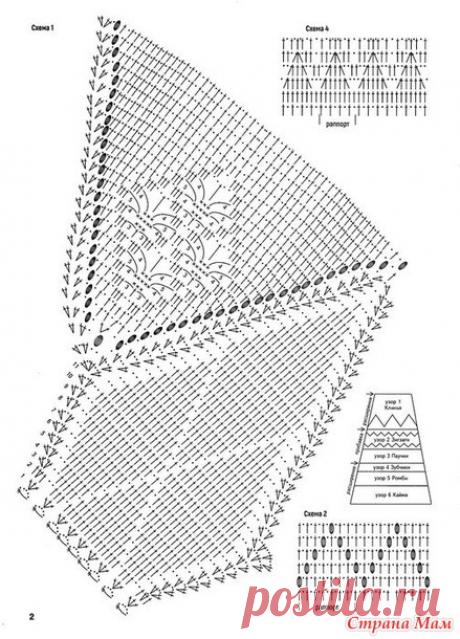 Фиолетовая юбка - Все в ажуре... (вязание крючком) - Страна Мам