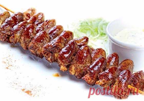 Шашлыки из куриных сердечек