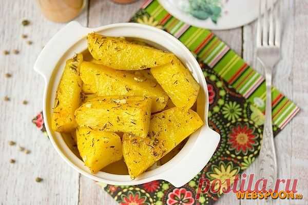 Пряный золотистый картофель из микроволновки с фото | Рецепт пряного золотистого картофеля на Webspoon.ru
