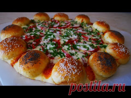 Пицца пирог ОРИГИНАЛЬНО НЕВЕРОЯТНО вкусно и КРАСИВО УДИВИТЬ сможете ВСЕХ