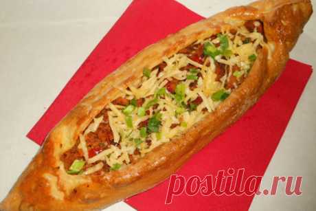 Пиде — турецкая лепешка с фаршем — Домашний уют