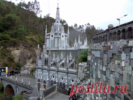 El Santuario de la Virgen del Rosario.(Святилище Девы Розарио в Лас Лахасе Ипиальском).Колумбия: nosh2