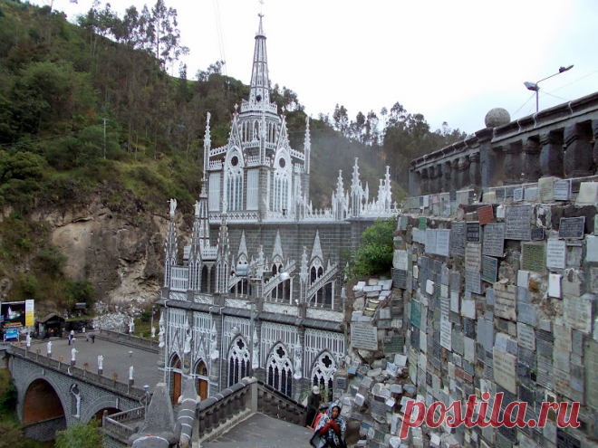 El Santuario de la Virgen del Rosario.(Святилище Девы Розарио в Лас Лахасе Ипиальском).Колумбия: nosh2
