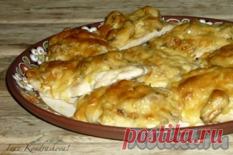 Куриные отбивные с грибами в духовке - 13 пошаговых фото в рецепте
