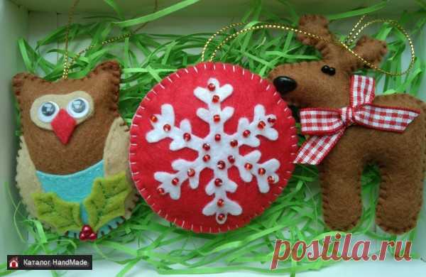 Сет елочного декора ручной работы купить в Минске и Беларуси, цены на HandMade