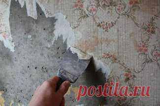 Как снять со стен виниловые обои