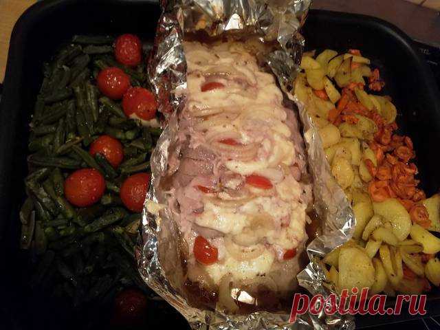 Запечённое мясо с овощами Автор рецепта Полина - Cookpad