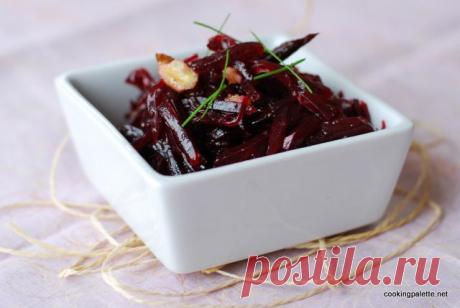 СВЕКЛА С ЧЕРНОСЛИВОМ, ЧЕСНОКОМ И ГРЕЦКИМИ ОРЕХАМИ. НОВОЕ ИСПОЛНЕНИЕ.
