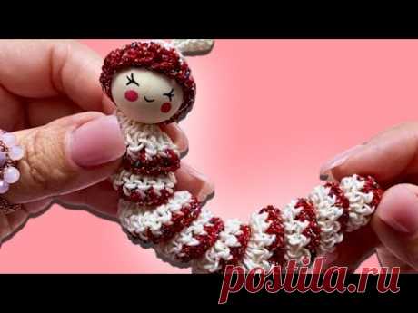 GUSANITO NAVIDEÑO QUITAPENAS A CROCHET - REGALOS CON AMOR