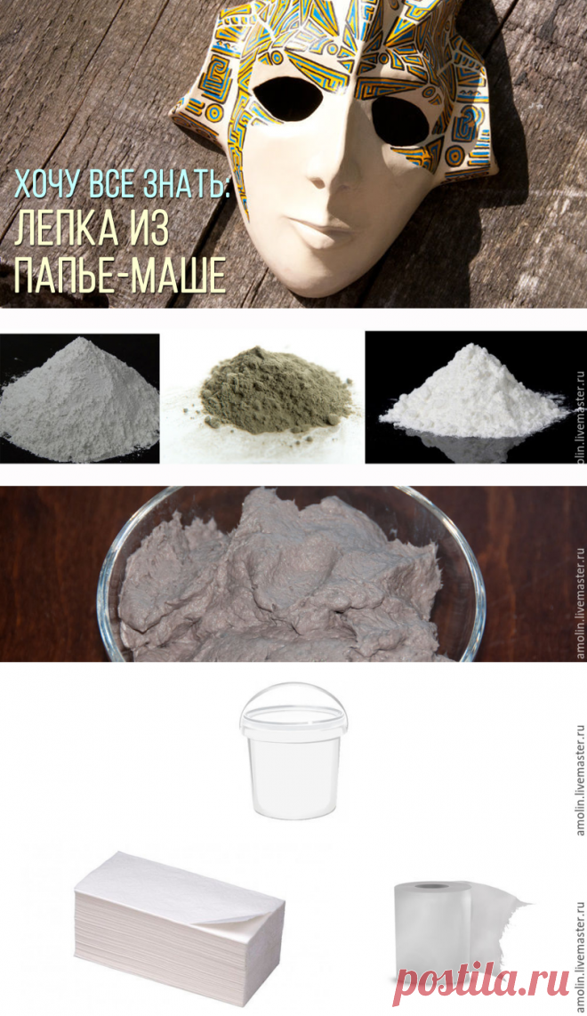 Лепка из папье-маше. Часть 1: папье-маше — масса, какова она есть, и как ее сделать – Ярмарка Мастеров