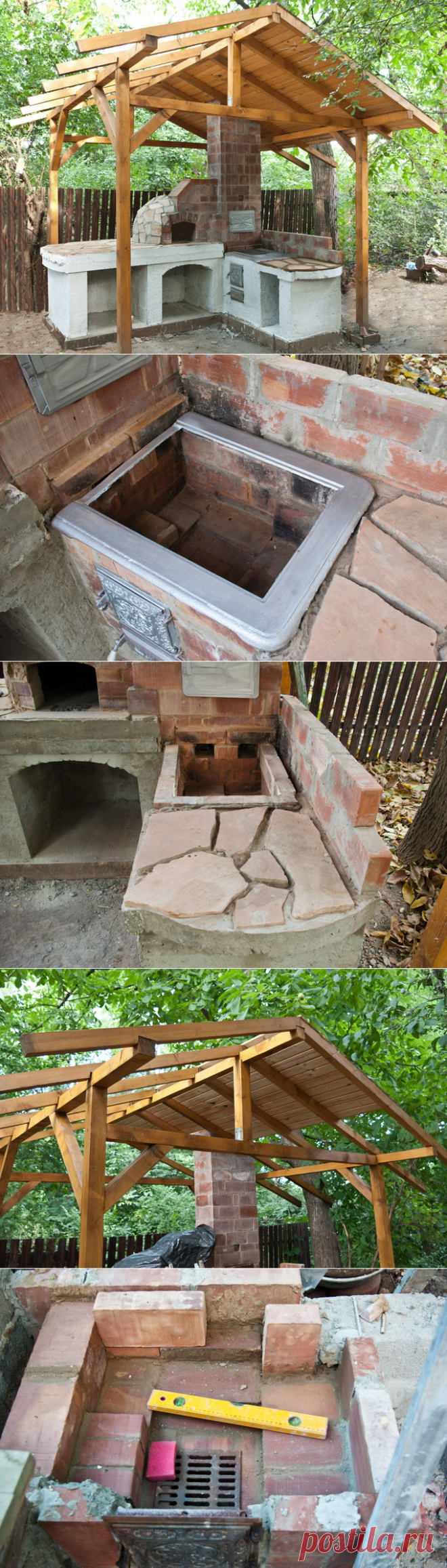 Кухня на свежем воздухе для дачи — 6 соток