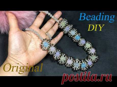 Beading Tutorial♣How to Make Beaded Jewelry♣Seed Bead Jewelry Making Tutorials For Beginners♣DIY串珠教程