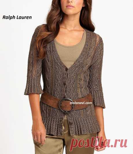 Женственная модель жакета от Ralph Lauren - СХЕМА