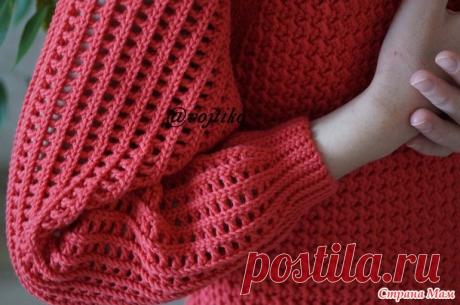 Джемпер крючком April для девочки-подростка - Вязание - Страна Мам