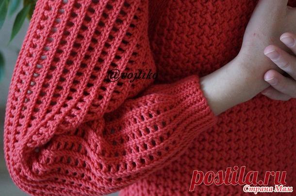 Джемпер крючком April для девочки-подростка - Вязание - Страна Мам