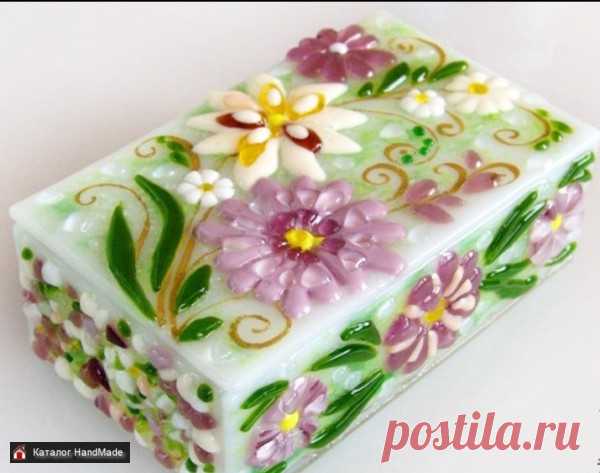 Шкатулка Гармония-фьюзинг  купить в Беларуси HandMade, цены в интернет магазинах