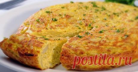 Тортилья с картофелем и луком