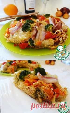 Запеканка из лапши с овощами - кулинарный рецепт