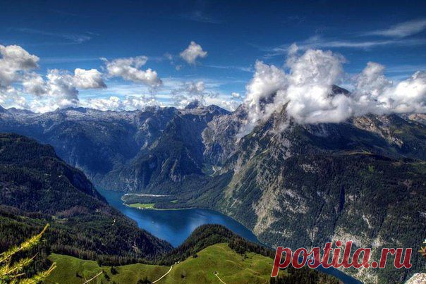 Watzmann (Watzmo), Bayern, Deutschland. / Изучение немецкого языка