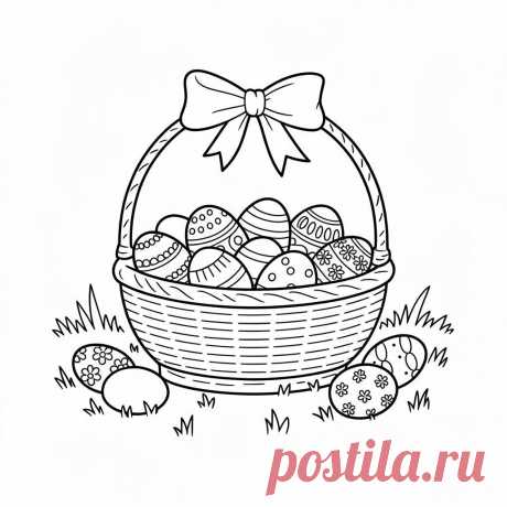 Арт - раскраски к пасхе