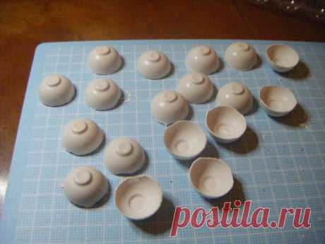 Делаем из гипса миниатюрные вазочки