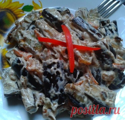 Баклажаны тушёные в сметане - просто и вкусно!