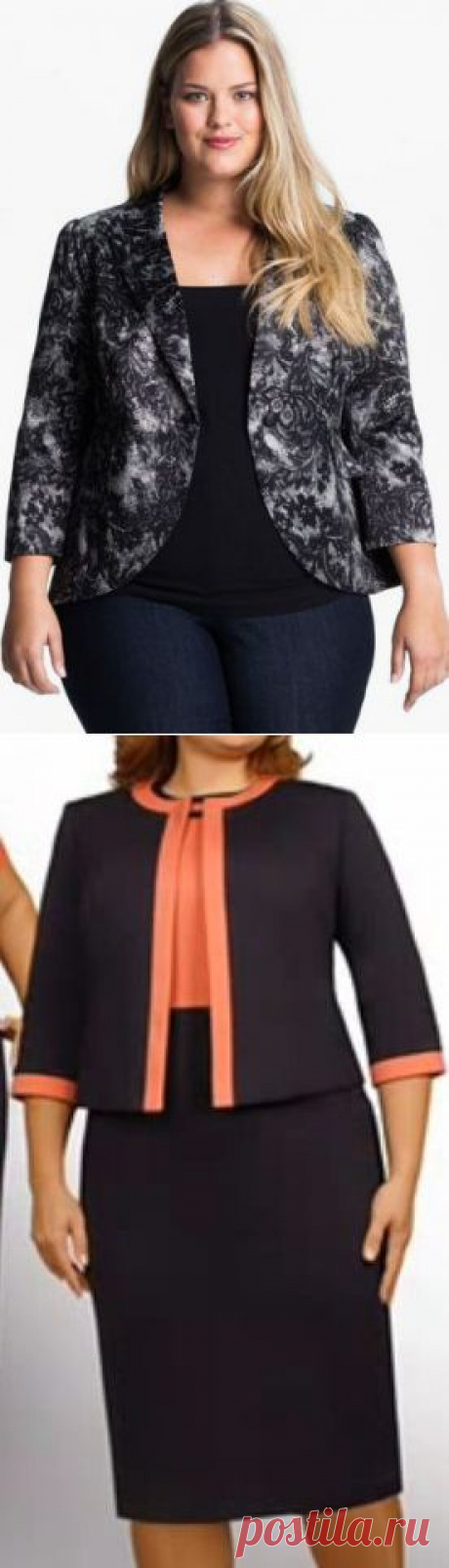 Повседневная одежда для полных девушек - фото