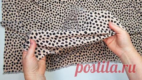 Купила лёгкую ткань и тут же сшила блузку с V-горловиной (с брюками отлично смотрится) | Оксана DIY шитьё | Дзен