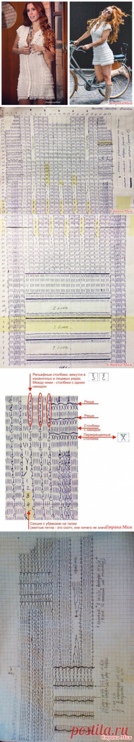 Платье Винтаж от Ванессы Монторо. Он-лайн - Вяжем вместе он-лайн - Страна Мам