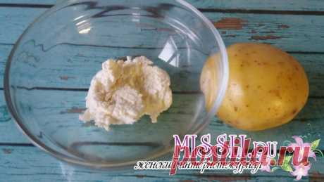 Маска для кожи лица из творога и картофельного сока от морщин