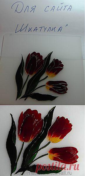 Мастер-класс: витражная роспись. | Шкатулка