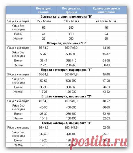 Сколько грамм в яйце? Сколько весит куриное яйцо?