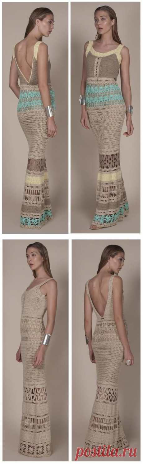 Crochetemoda: Платье Крючком.Идея.