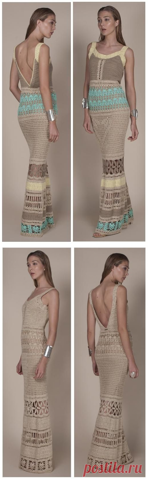 Crochetemoda: Платье Крючком.Идея.