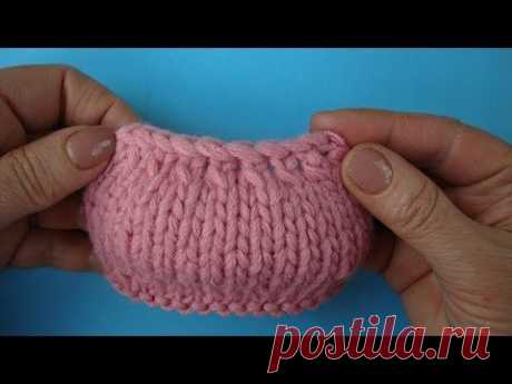 Knitting Bind off Закрытие петель в два приёма Урок вязания спицами 60