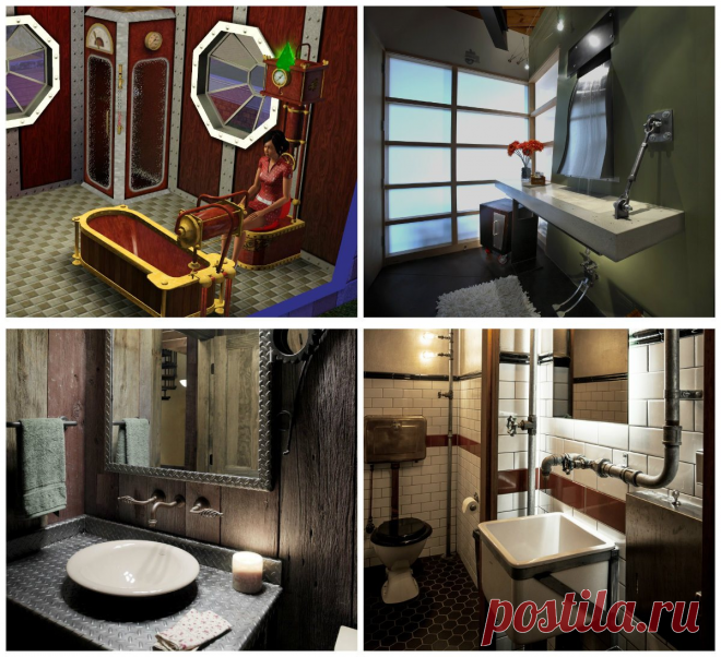 Steampunk bathroom decor: top trends and ideas of steampunk bathroom