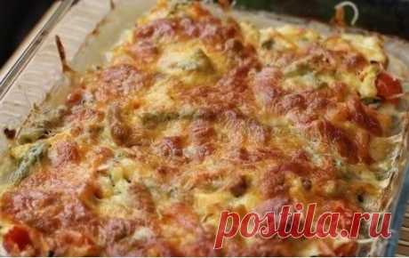 Куриный стейк с овощами