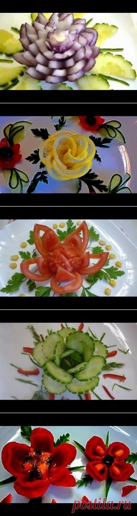 Украшения из овощей