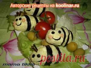 Идеи для детской суши-вечеринки. Часть 1 Пчёлки. Рецепт c , мы подскажем, как приготовить!