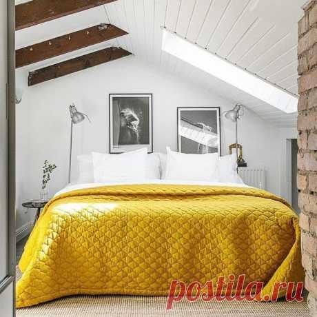 Маленькая спальня на мансарде