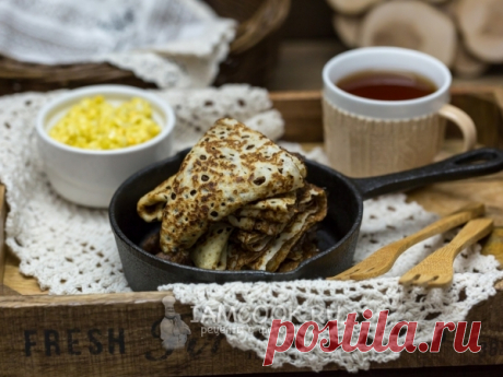 Блины с дырочками на молоке