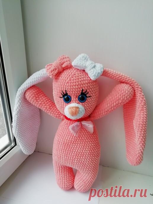Зайка с большими ушами из категории Мои работы – Вязаные идеи, идеи для вязания