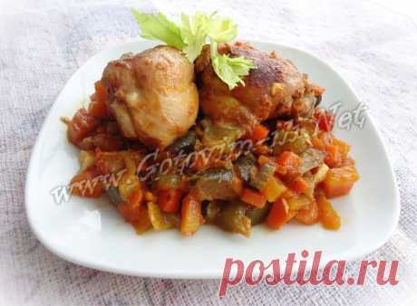 Курица с овощами в мультиварке