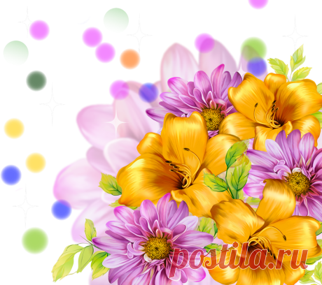клипарт декор «цветочный» png