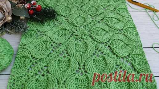 Узор невероятной красоты для домашнего уюта ✨ Crochet pattern ✨Crochet blanket ✨ Часть - 1 ✨ | Вязание крючком с Натальей Рогатовской | Дзен