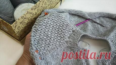 Реглан погон От и До - провяжем все вместе | Мила Кудрявцева Все о вязании и рукоделии | Дзен