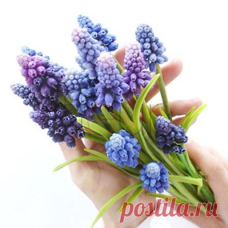 Керамическая флористика. Мастер-класс по лепке мускари