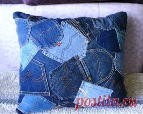 Джинсовые фантазии в технике пэчворк