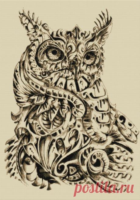 ВЫШИВКА-Сова