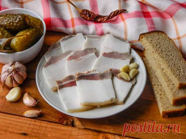 Сало в банке с чесноком в рассоле рецепт с фото пошагово - 1000.menu